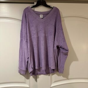 PINK Victoria's Secret Lavender V-Neck Pullover